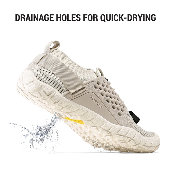 Kids Quick-Dry Water Shoes - BEIGE LIGHT GREY - 4